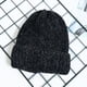 thumbnail image 5 of Gorros de lana de chenilla para hombre y mujer, gruesos, de invierno, cálidos, de color liso y con paneles ligeros., 5 of 5