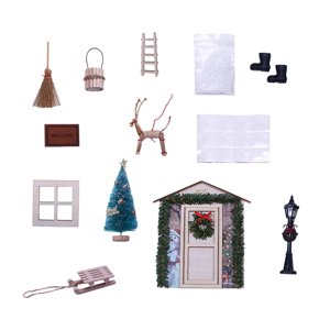 Bothyi - Mini Conjunto De Decoración De Puerta De Casa Modelo De Farola Para Decoración De Sala De Estar