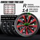 thumbnail image 3 of Tapas de Rueda Aiqiying R14 para Llantas de Acero Universal x4, 3 of 9