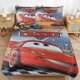 thumbnail image 4 of Cartoon Cars Lightning McQueen King Bedding Set - 3Piece Kids Bedding, 4 of 5