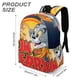 thumbnail image 3 of Tom y Jerry-theme Backpack, Campus style schoolbag Bookbag with Adjustable Shoulder Straps And Large Zip Compartment, Unisex Travel Bags.42x30x15cm, 3 of 6