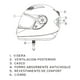 thumbnail image 5 of Casco Full Face Bx107 Bluetooht Talla M Color Silver Certificado ECE Bex plateado Tamaño Único, 5 of 5