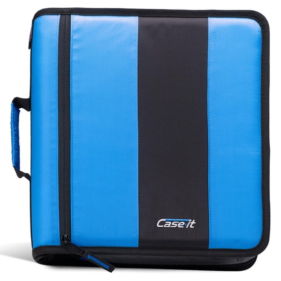 Carpeta de anillas Case it 350 hojas 2" O-Rings D-251 azul denim