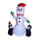 thumbnail image 3 of Muñeco De Nieve Inflable Con Pingüinos, Adorables Accesorios De 1,8 M De Altura Para La Puerta De Entrada En Navidad, 3 of 5