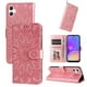 thumbnail image 4 of Funda tipo cartera FOXDOCK para Samsung Galaxy A06 5G , diseño girasol en relieve, cuero PU, cierre magnético, soporte y tarjetero, 4 of 5