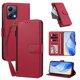 thumbnail image 2 of Funda con Billetera para [Xiaomi Redmi Note 12 5G] con Bolsillo Zipper y Tarjetero Rojo, 2 of 6