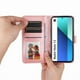 thumbnail image 5 of Funda tipo cartera FOXDOCK para Xiaomi Redmi Note 13 4G , diseño girasol en relieve, cuero PU, cierre magnético, soporte y tarjetero, 5 of 5