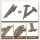 thumbnail image 4 of 2 piezas de bisagras de soporte de tapa plegable de 2.6", bisagra de elevación con tornillos, bronce, 4 of 7