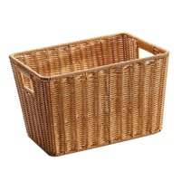 Magideal - Cesta De Almacenamiento Decorativa, Cesta Tejida, Cesta Organizadora De Artículos Diversos, Cesta De Pan Para Oficina, Cocina, Encimera, Hogar, Baño, 32Cmx24Cmx20Cm