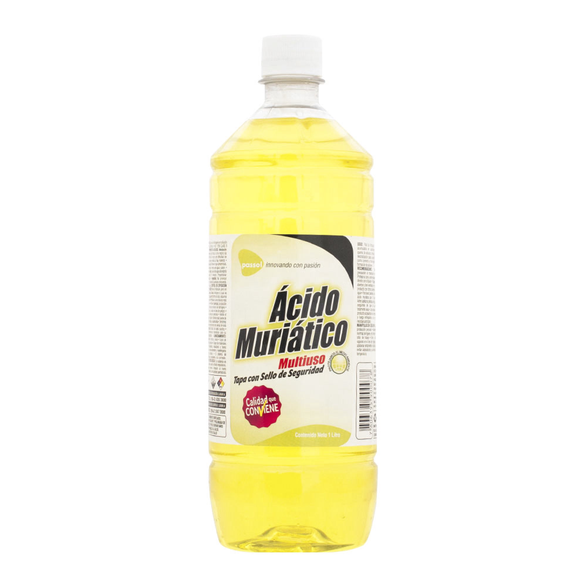 Ácido Muriático Multiuso Botella 1 L Passol