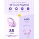 thumbnail image 4 of Auriculares Bluetooth iClever BTH12 para niños con luces LED, color rosa, 4 of 7