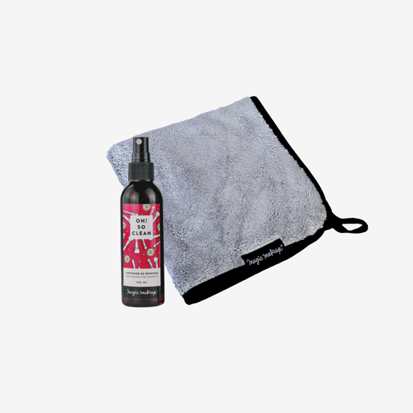 Pack Limpieza Pro: Limpiador de Brochas + Toalla de Microfibra Magic Makeup