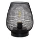 thumbnail image 2 of Lámpara De Mesa Con Forma De Jaula De Hierro, Luz, Mesita De Noche, Dormitorio, Hogar, Café, Decoración, Negro, 2 of 3