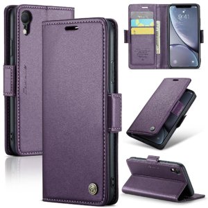 Caseme Tipo Cartera Iphone Xr Con Cierre Magnético, Rfid, Tarjetero, Soporte, Carga Inalámbrica
