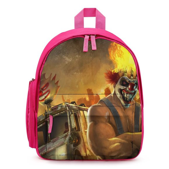 Twisted Metal Mochila Escolar para Niños y Niñas, Mochila Infantil Ligera de Alta Calidad, Grande y Duradera ROSA