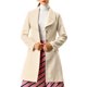 thumbnail image 2 of INSPIRE CHIC Abrigo de Trinchera Largo con Cinturón y Cuello Vuelto para Mujer, Botonadura Simple, Talla S, Beige, 2 of 7