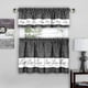 thumbnail image 1 of Juego de cortinas para ventana ACHIM Tier and Valance Live Love Laugh, 1 of 6