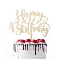 Naicaek - Adorno Para Tartas, Con Purpurina, Con Purpurina, Para Fiesta De Cumpleaños