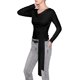 thumbnail image 3 of INSPIRE CHIC Camisetas de Mujer de Modal Cuello Alto Manga Larga Suave Elástico Lazo Frontal Elegantes Camisas Blusa X Pequeño Negro, 3 of 6