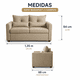 thumbnail image 3 of Sofa Budapest 2C Tela Chocolate, 3 of 3