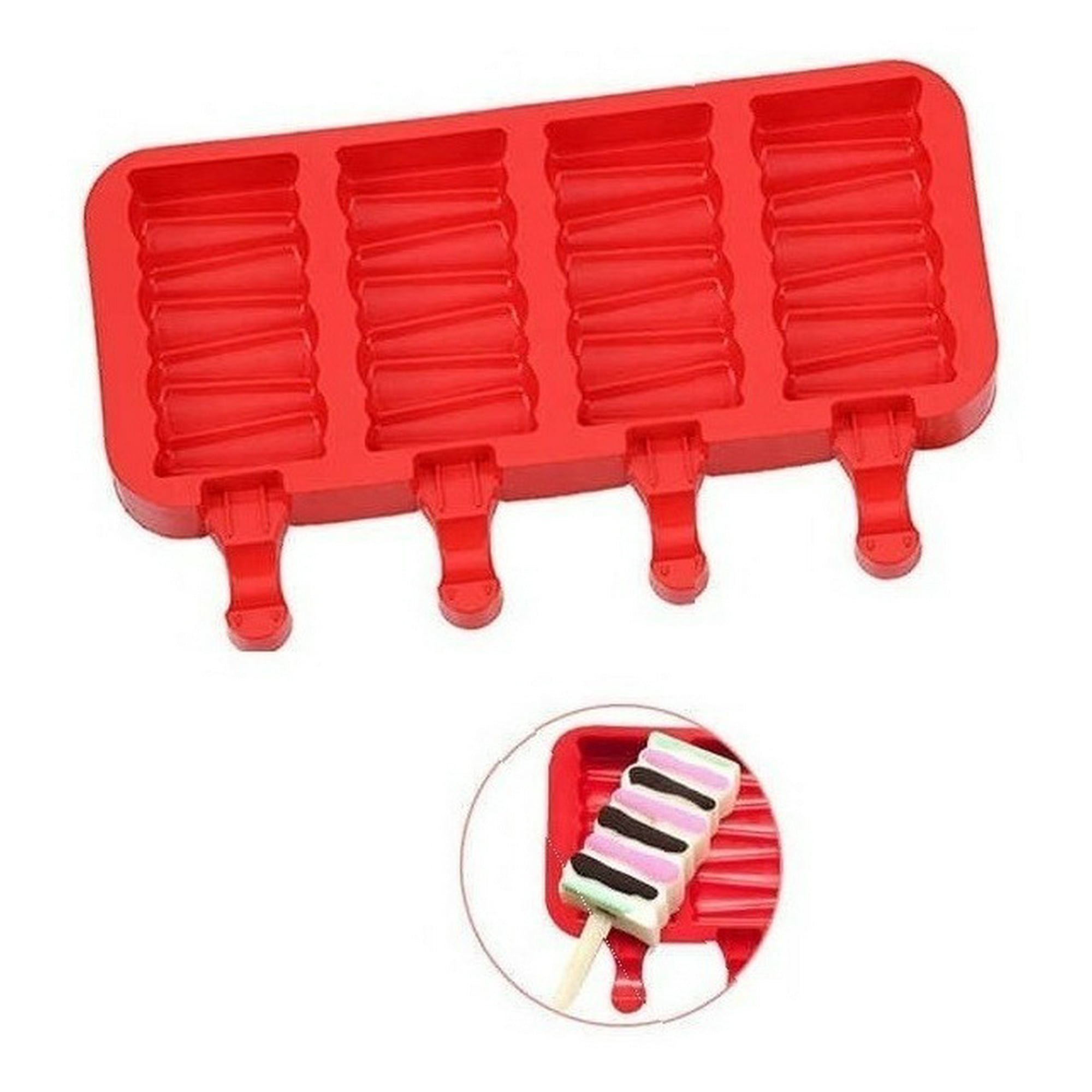 Genérico - Moldes De Silicona Para Helados Molde Paletas Helado Mini