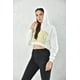 thumbnail image 2 of Poleron Crop Mujer Blanco Con Capucha Talla L, 2 of 3