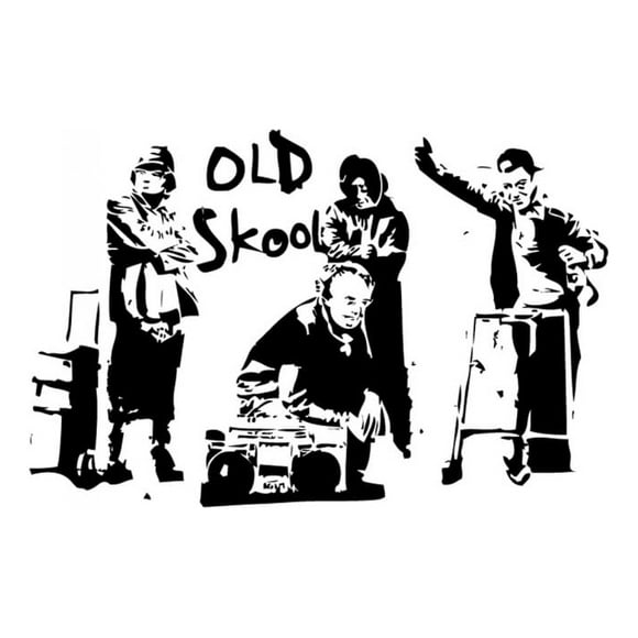 Decomural Old School Music Banksy WS-34480