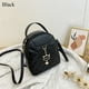 thumbnail image 1 of Fashion Grids PU Leather Bag Mini School Bags Casual Rucksack Small Backpack Women Girls Shoulder Bags, 1 of 3
