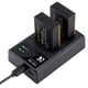 thumbnail image 1 of Kit Kf Concept Cargador Dual + 2 Baterías Lp-E17 Canon 1250Mah, 1 of 2