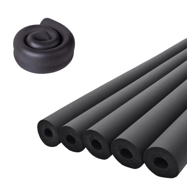 Tubo de espuma aislante para tuberías de 1" de diámetro interior x 3/8" de grosor x 6 pies, cubierta