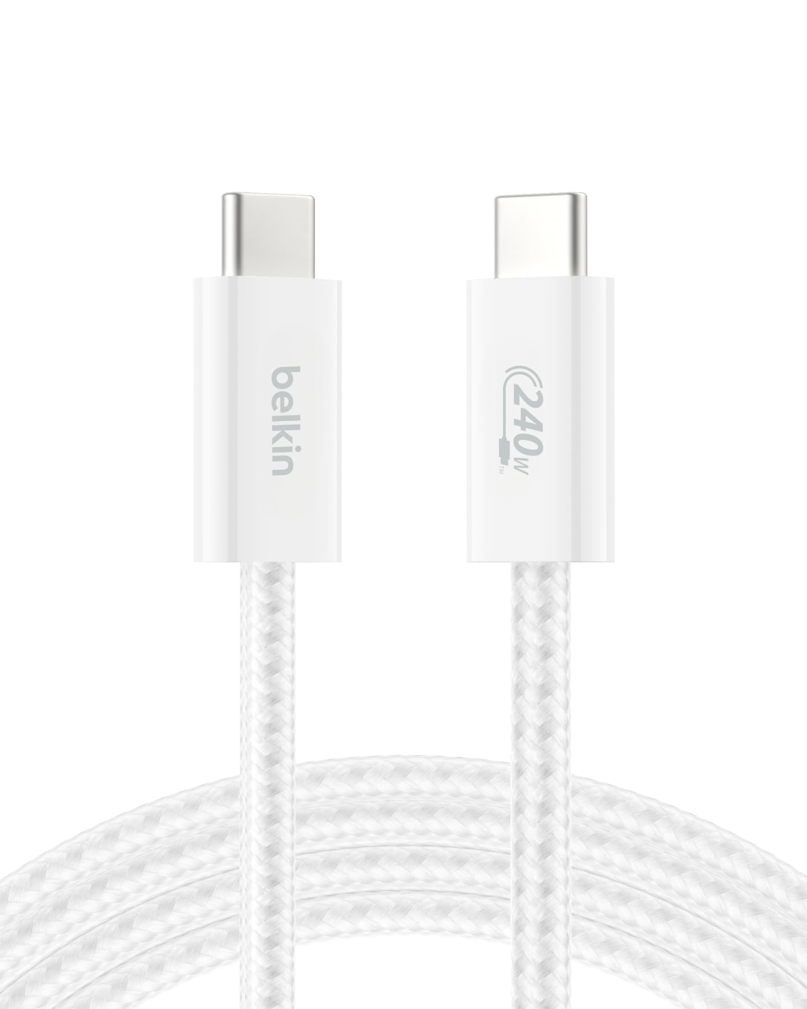Cable Usb C A Usb C, 2 M, Belkin Boostcharge, 240 W, Blanco