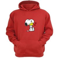 Genérico - Polerón Canguro Snoopy Rojo Talla Xl Unisex