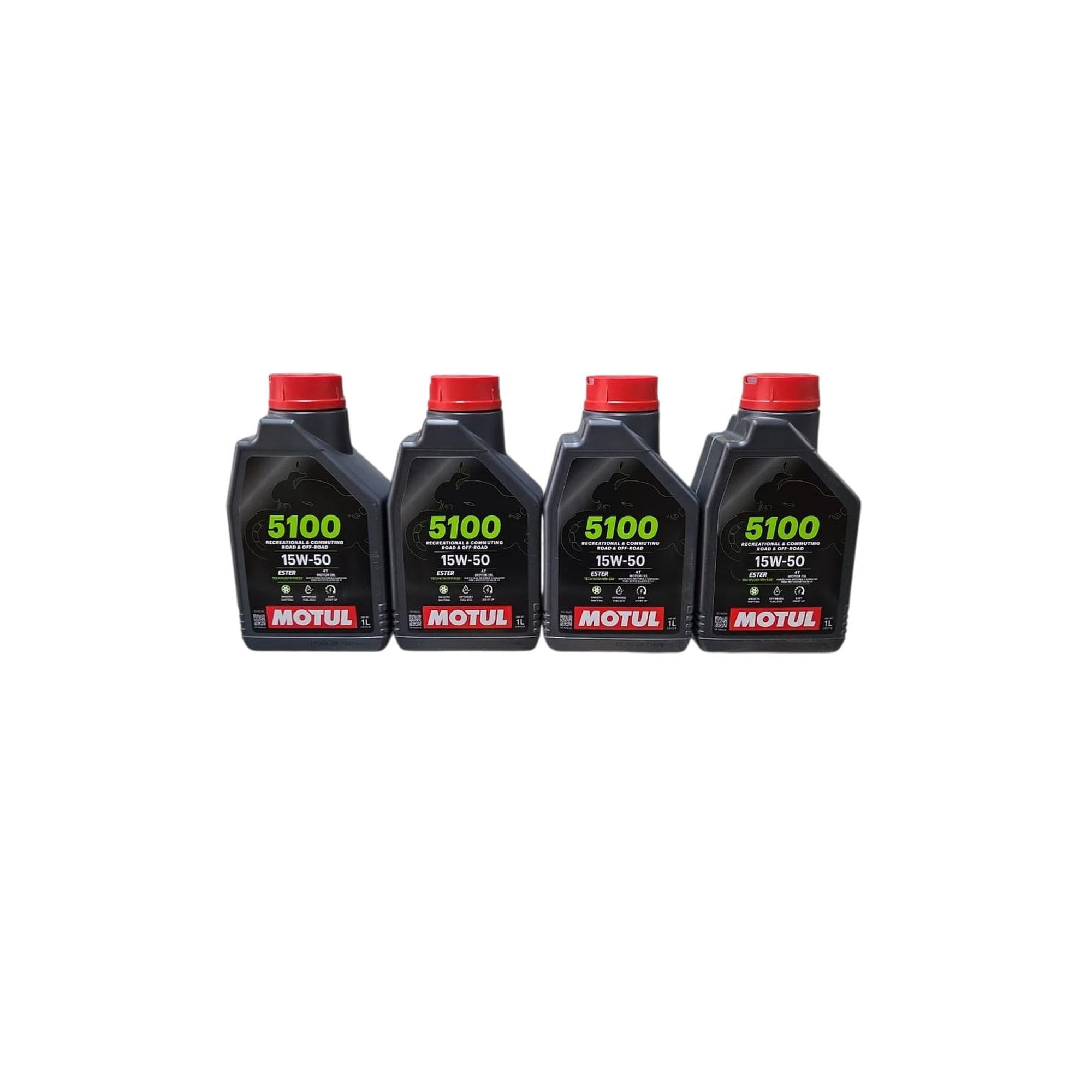 Pack De Aceite Moto 4l 15w 50 Semi-sintetico Motul 4t