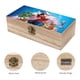 thumbnail image 3 of Fantasía Caja Organizadora de Madera Rústica - Caja Decorativa Multifuncional para Escritorio, Hogar, Oficina, Joyas y Manualidades, 3 of 6
