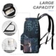 thumbnail image 4 of The Witcher: Sirenas de las Profundidades-theme Backpack, Campus style schoolbag Bookbag with Adjustable Shoulder Straps And Large Zip Compartment, Unisex Travel Bags.42x30x15cm, 4 of 6