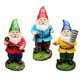thumbnail image 1 of Set de gnomos de jardín en miniatura JIUMO Fairy Garden Decor 4 piezas, 1 of 9