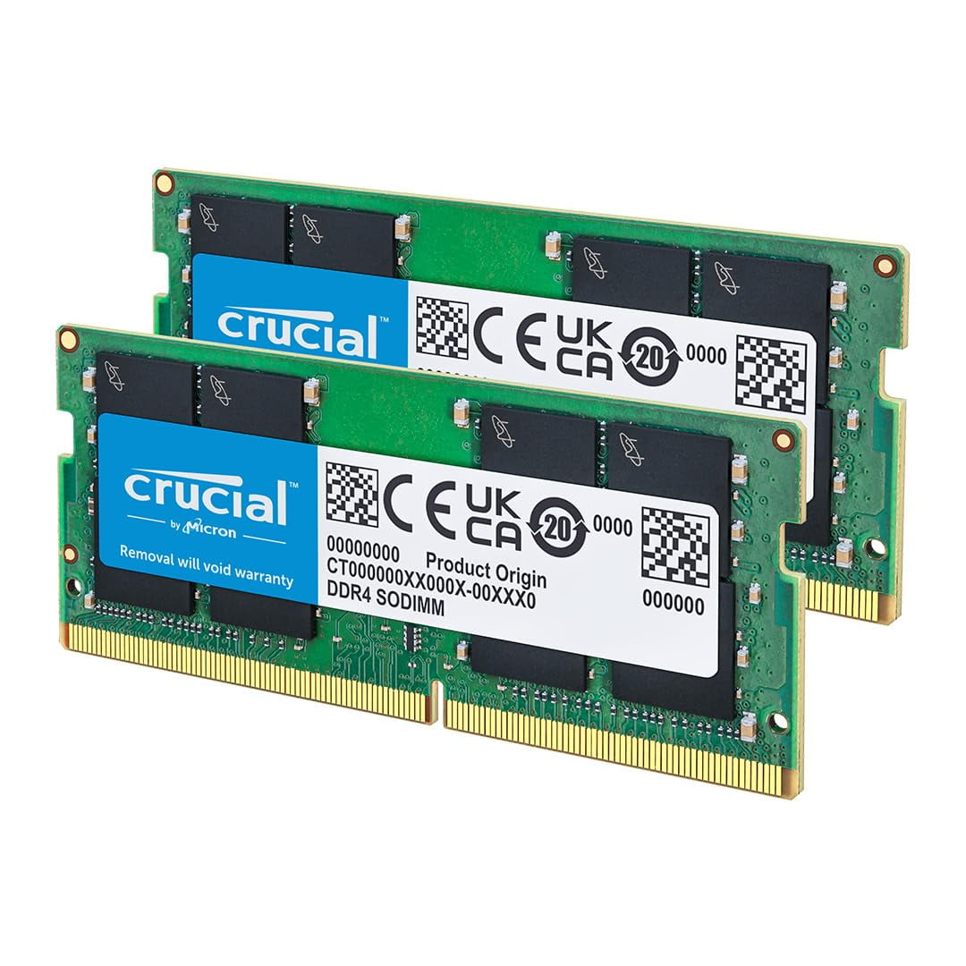Crucial - Computadora Portátil Ram De 32 Gb (2 X 16 Gb) Ddr4 3200 Mhz Cl22