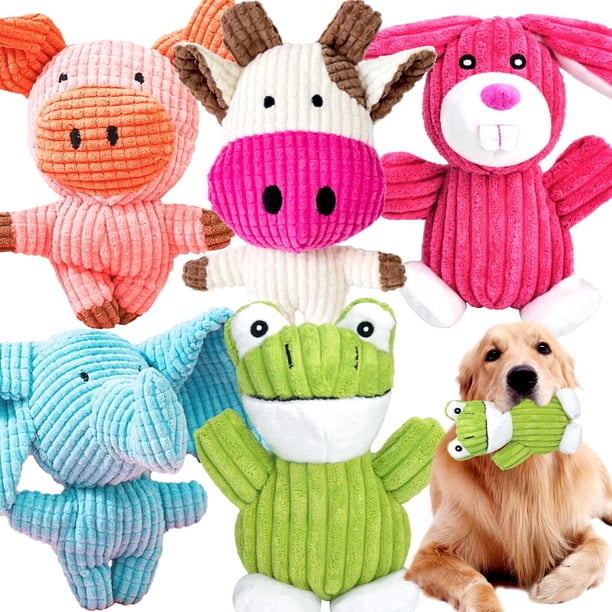 Juguete De Peluche Para Perros Squeaky Paquete De 5 Unidades Para Perros Pequeños Mediano