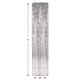 thumbnail image 2 of Columna decorativa Beistle 1 capa Gleam 'N de 8 pies x 12 pulgadas, plateada, 2 of 7