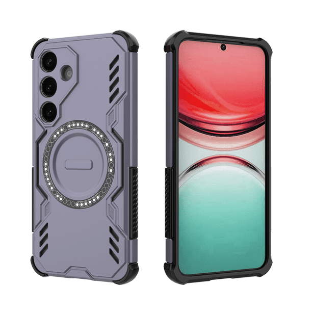 Funda FOXDOCK para Samsung Galaxy S25 , magnética, resistente a golpes, con soporte, unisex, carga inalámbrica