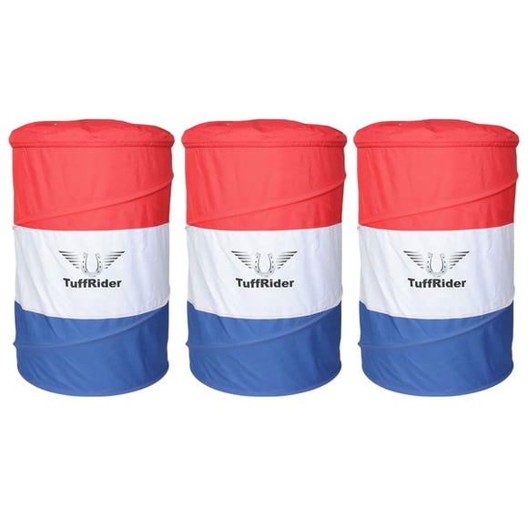 Barriles TuffRider 91 cm plegables pack de 3 rojo, blanco y azul