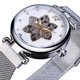 thumbnail image 1 of Relojes Mecánicos Correa de Acero Inoxidable Puntero de Acero Inoxidable Creativo Diseño de Patrón Hueco de Cielo Estrellado Decoración de Diamantes de Imitación, 1 of 9