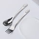 thumbnail image 4 of Add a touch of cuteness to your meals with our 2pcs/set Rabbit Fork Spoon made of durable stainless steel, 4 of 5