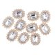 thumbnail image 4 of 10 Botones De Diamantes De Imitación Para Manualidades, Decoración Para Ropa, Broche, Boda, Plata, 4 of 5