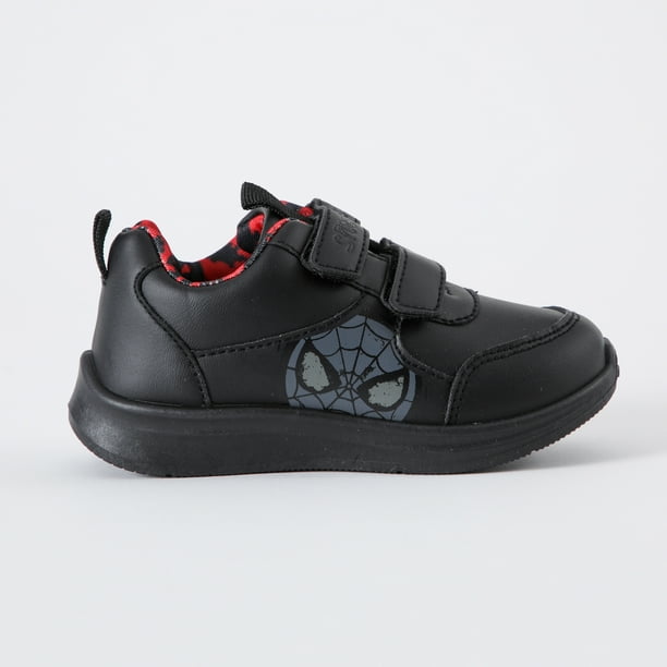 Zapatillas Escolar Niño Spiderman Face Negro Marvel