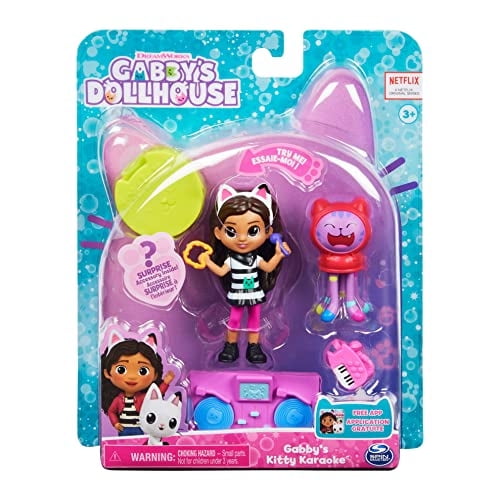 Gabby's Dollhouse, Kitty Karaoke Con 2 Figuras De Juguetes, 2 Accesorios, Entrega Y Muebles Gabby's Dollhouse Gabby's Dollhouse