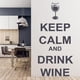 thumbnail image 2 of Decomural Keep Calm Drink Wine WS-19692, 2 of 2