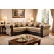 thumbnail image 1 of SECCIONAL FRANCIA PU CAFE TELA BEIGE, 1 of 2