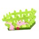 thumbnail image 5 of Cesta De Pascua, Cesta Verde, Caza De Huevos Para Ni?os, Regalo, Decoración Del Hogar, Conejo Rosa, 5 of 5