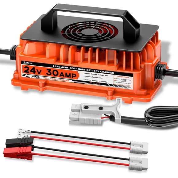 Cargador de batería ESTSVN 24V 30A de carga rápida para baterías de plomo-ácido